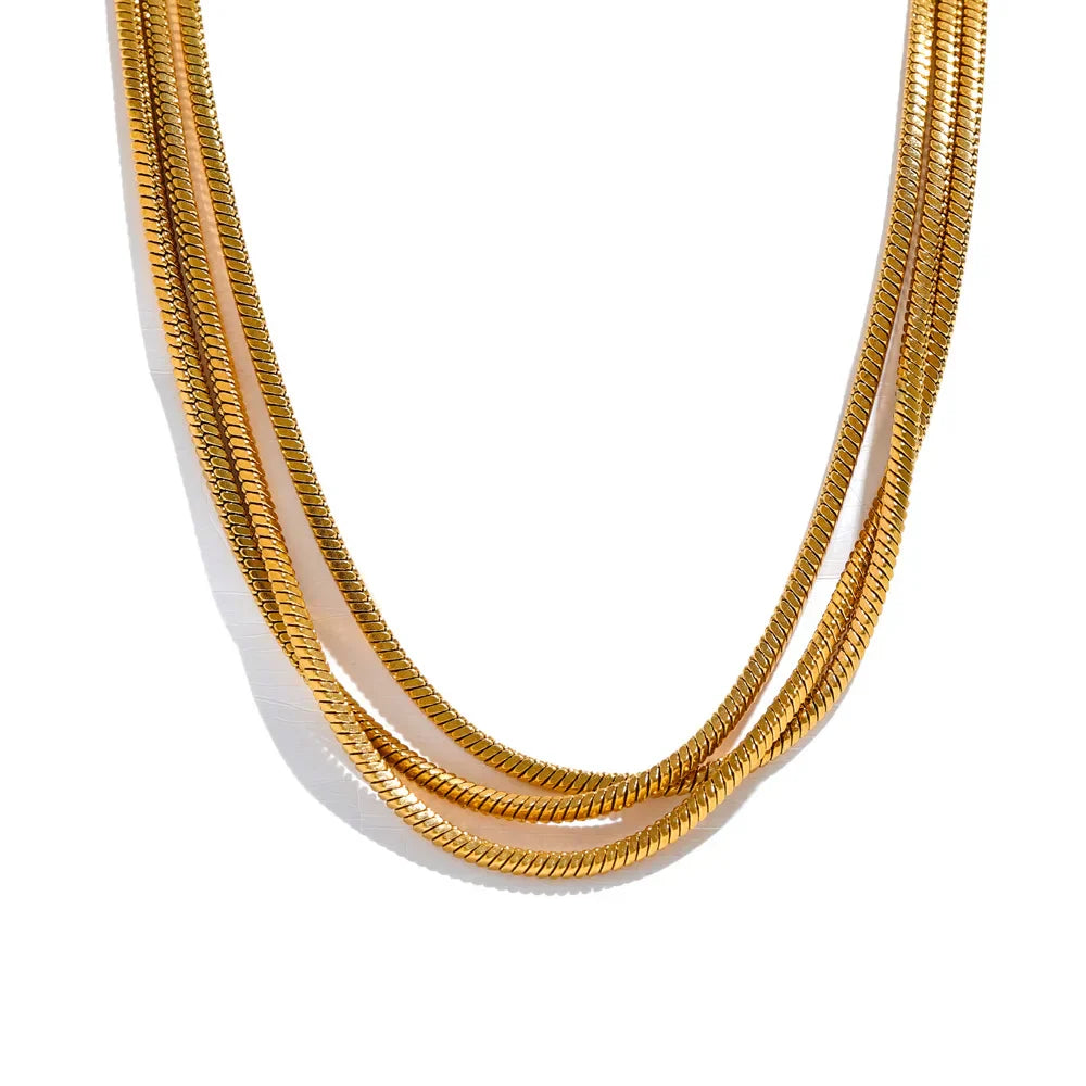 Colar Trio Banhado a Ouro 18k Bellorie
