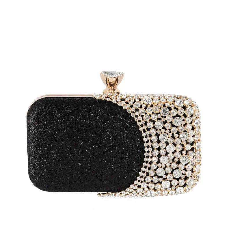 Bolsa Dourada Cravejada Bellorie