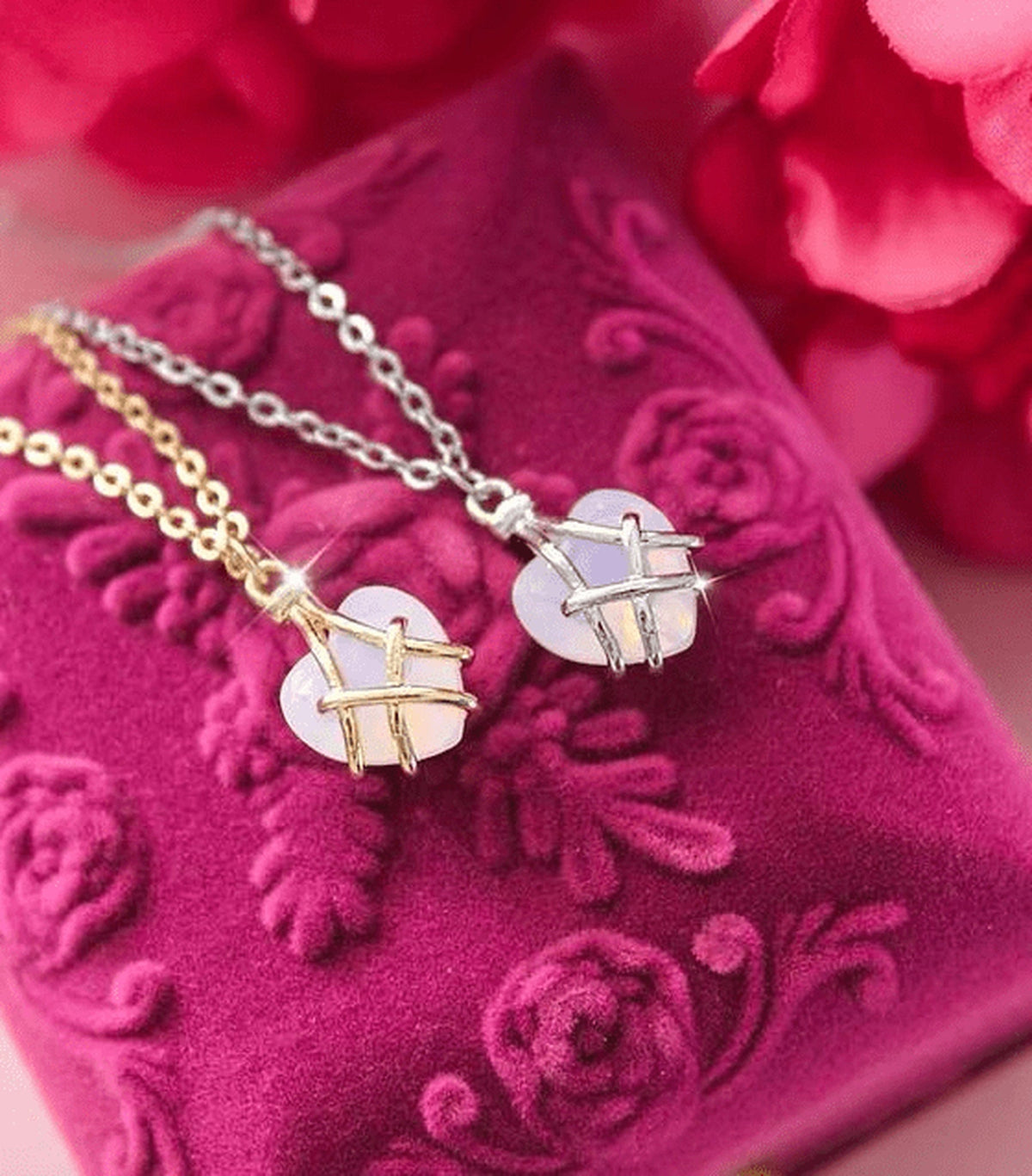 Colar Coração Luxo - Barbie e o Castelo de Diamante em Prata 925 Lunnelé™