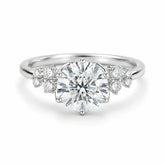 Anel de Namoro Prata 925 Moissanite Amour Lunnelé™