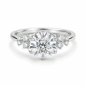 Anel de Namoro Prata 925 Moissanite Amour Lunnelé™