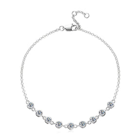 Pulseira Feminina Prata 925 com Zircônias Lunnelé™