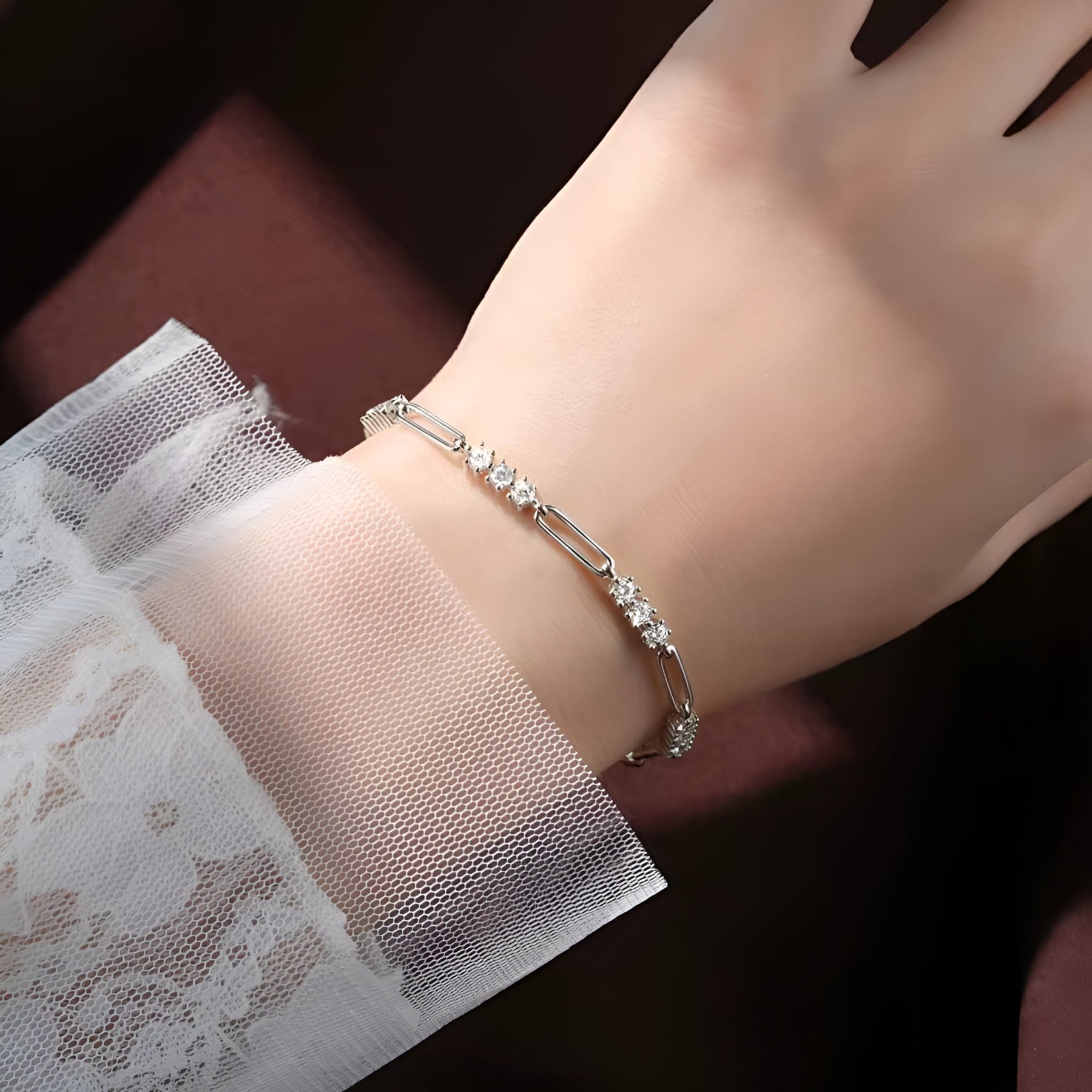 Pulseira Feminina Prata 925 Dorata Lunnelé™