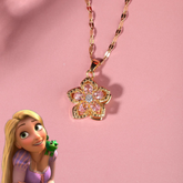 Colar Luxo Flor da Rapunzel - Brilha Linda Flor
