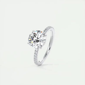Anel Feminino Prata 925 com Zircônias Eternity Lunnelé™