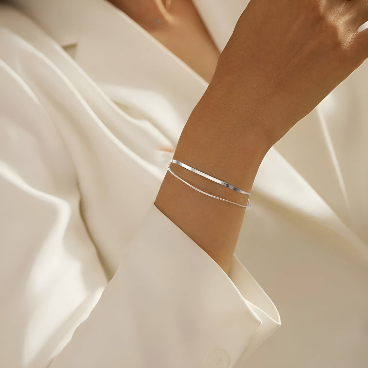 Pulseira Feminina de Prata 925 Fine Lunnelé™