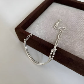 Pulseira Feminina de Prata 925 Enlace Lunnelé™