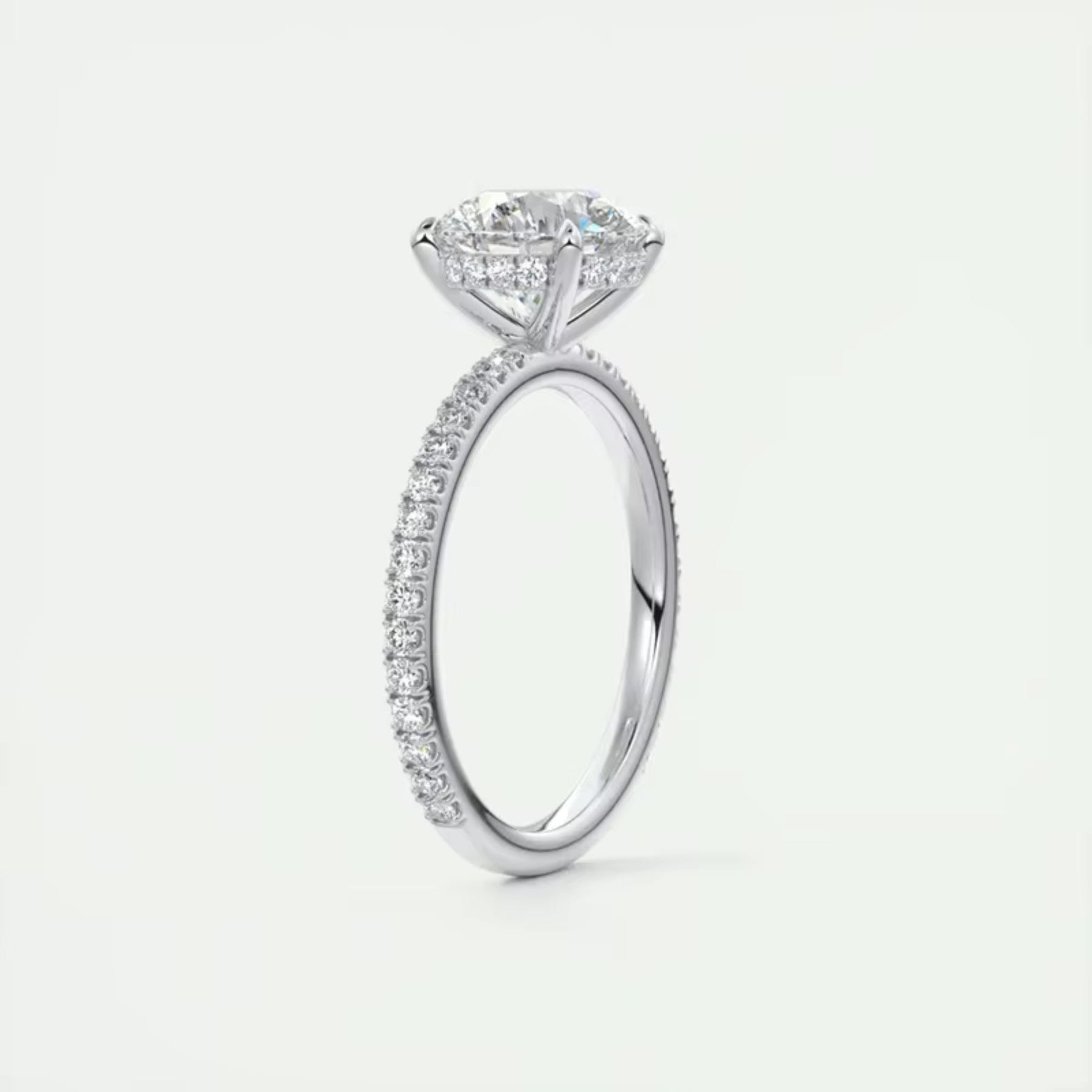 Anel Feminino Prata 925 com Zircônias Eternity Lunnelé™