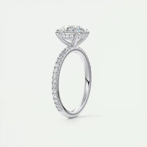 Anel Feminino Prata 925 com Zircônias Eternity Lunnelé™