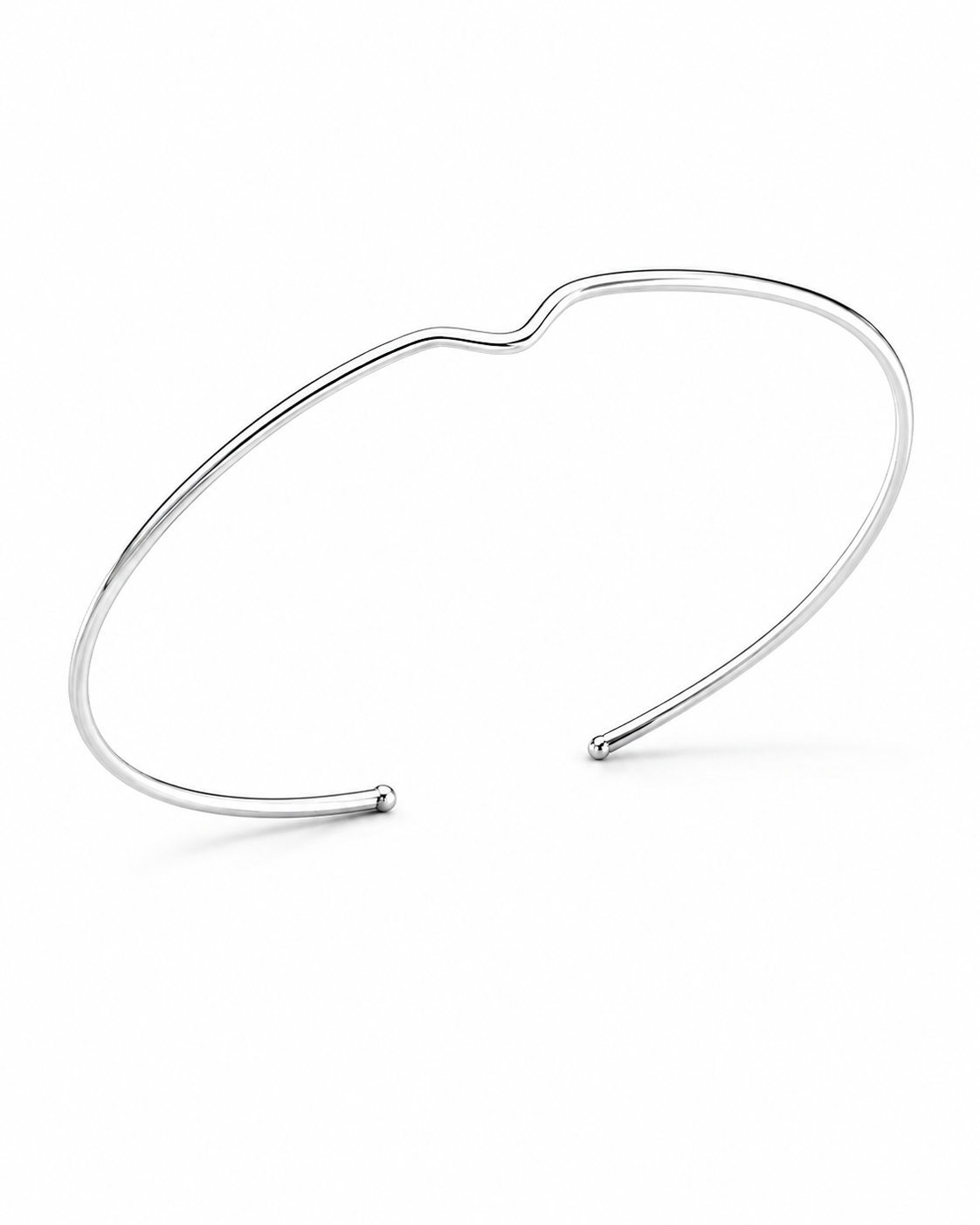 Bracelete Fio V Regulável  Prata 925 Lunnelé™