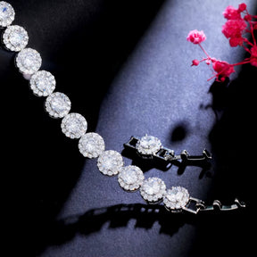 Pulseira Feminina de Prata com Zircônias Radiance Lunnelé™