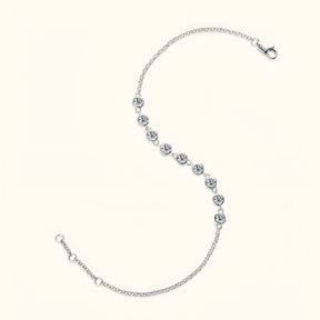 Pulseira Feminina Prata 925 com Zircônias Lunnelé™