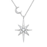 Colar Feminino Lua Estrela Prata 925 Lunnelé™