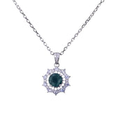 Colar Feminino Luxo Esmeralda Prata 925 Lunnelé™