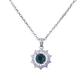 Colar Feminino Luxo Esmeralda Prata 925 Lunnelé™