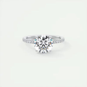 Anel Feminino Prata 925 com Zircônias Eternity Lunnelé™