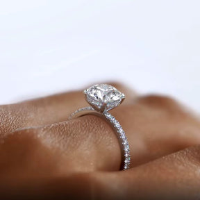 Anel Feminino Prata 925 com Zircônias Eternity Lunnelé™