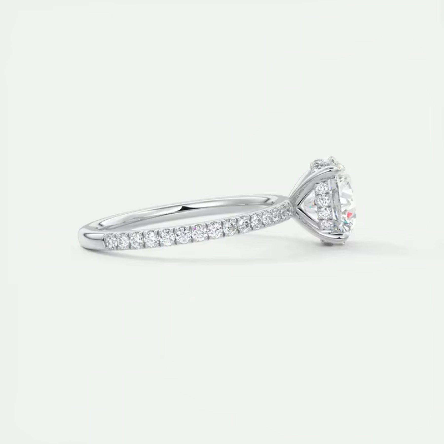 Anel Feminino Prata 925 com Zircônias Eternity Lunnelé™