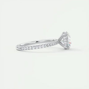 Anel Feminino Prata 925 com Zircônias Eternity Lunnelé™