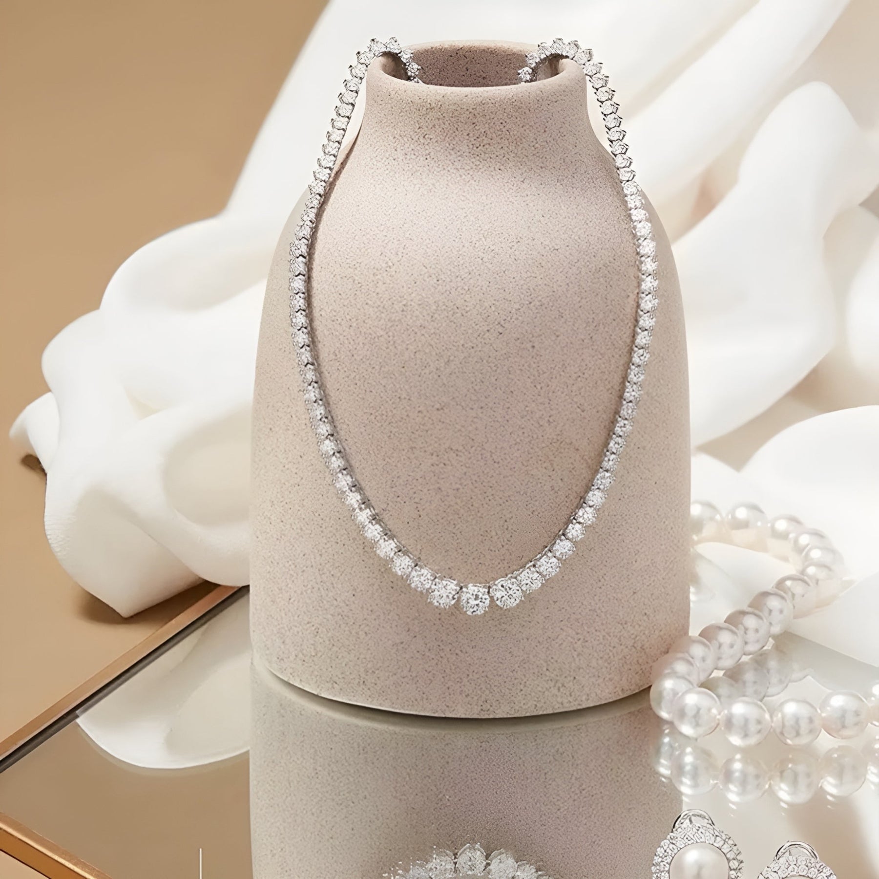 Colar de Prata Feminino com Zircônias Lumiere Lunnelé™