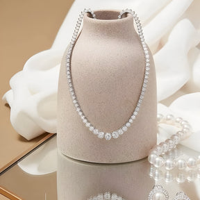 Colar de Prata Feminino com Zircônias Lumiere Lunnelé™