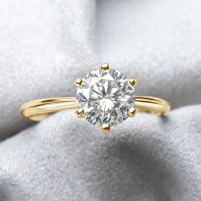 Anel Solitário Clássico com Moissanite 1ct Prata 925 Lunnelé™ - foto 6