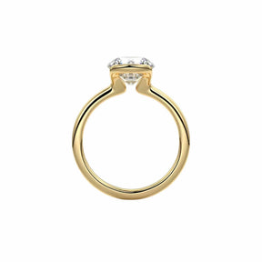 Anel Solitário com Moissanite 1ct Banho de Ouro 18K Lunnelé™ - foto 2