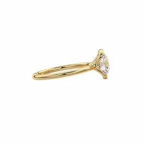 Anel Solitário com Moissanite 1ct Banho de Ouro 18K Lunnelé™ - foto 4