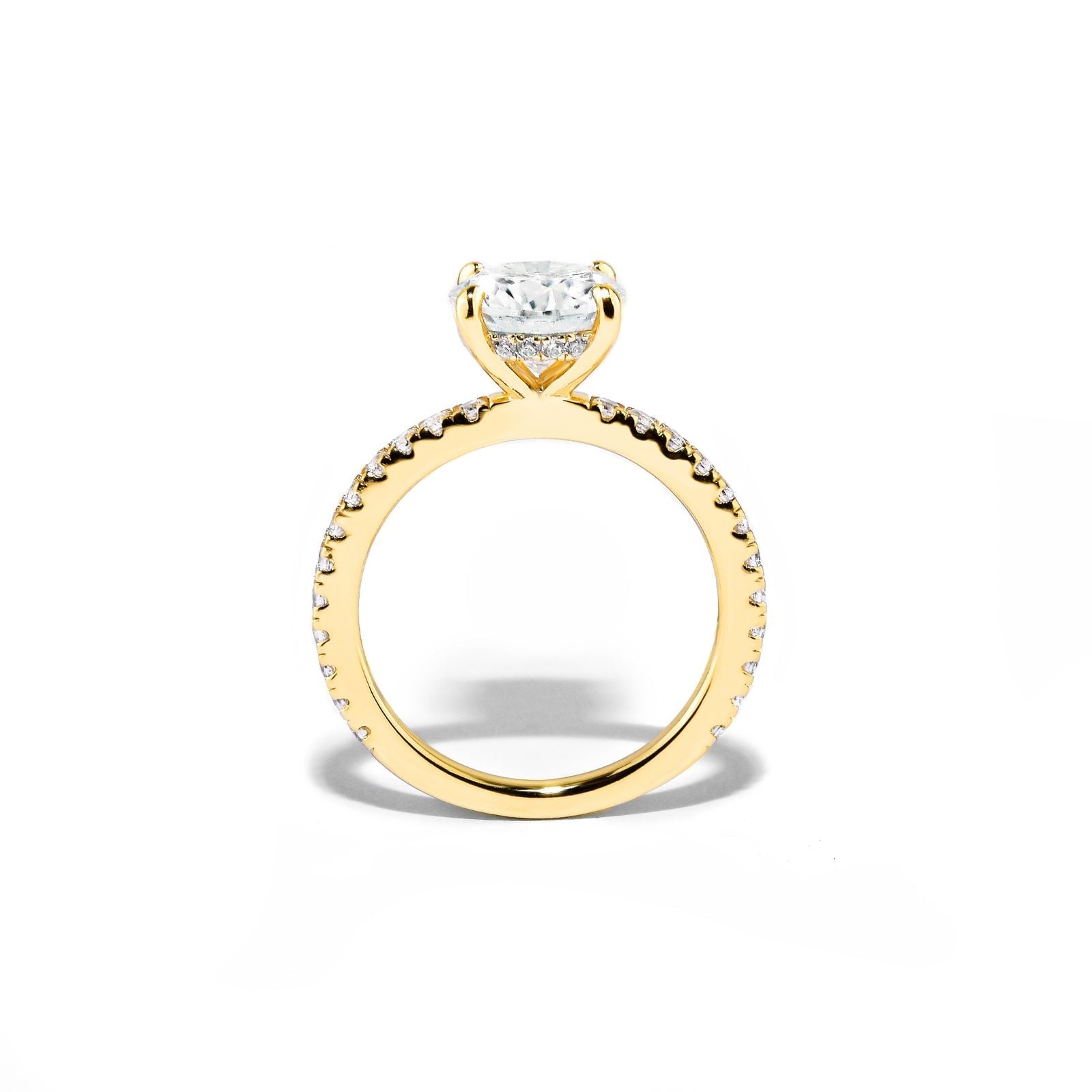 Anel Solitário Noivado Cravejado com Moissanite 2ct Prata 925 Lunnelé™ - foto 2