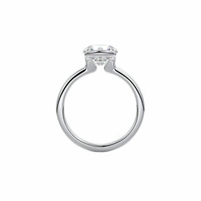 Anel Solitário em Prata 925 com Moissanite 1ct Lunnelé™ - foto 3