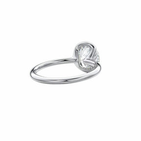 Anel Solitário em Prata 925 com Moissanite 1ct Lunnelé™ - foto 4