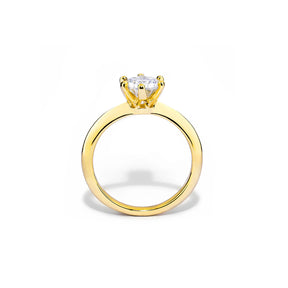 Anel Solitário Clássico com Moissanite 1ct Prata 925 Lunnelé™ - foto 3