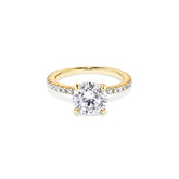 Anel Solitário Noivado Cravejado com Moissanite 2ct Prata 925 Lunnelé™