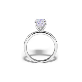 Anel Solitário com Moissanite Oval 2ct Prata 925 Lunnelé™ - foto 2