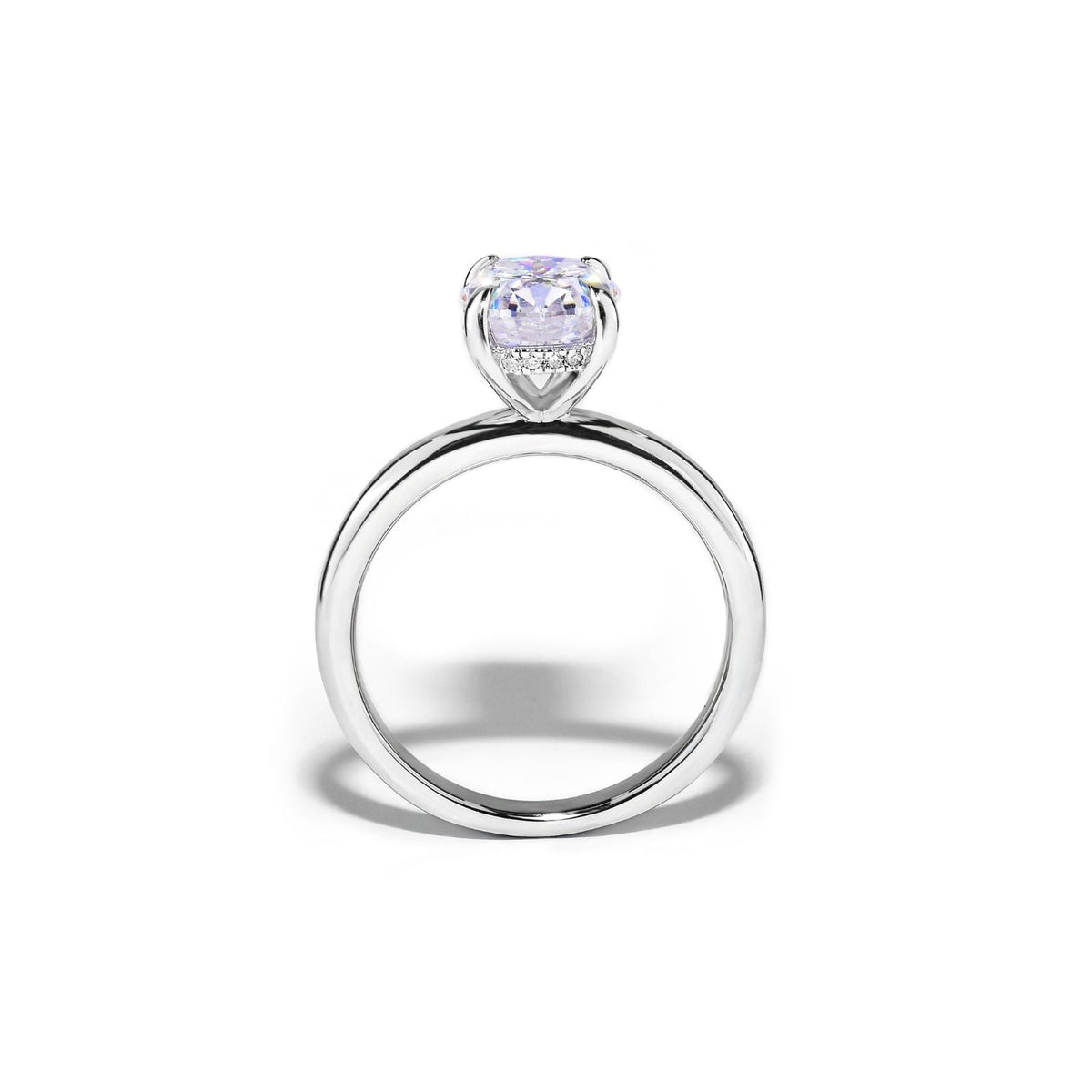 Anel Solitário com Moissanite Oval 2ct Prata 925 Lunnelé™ - foto 2