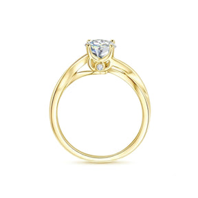 Anel de Noivado Trançado Infinito Moissanite 1ct Prata 925 Lunnelé™ - foto 2