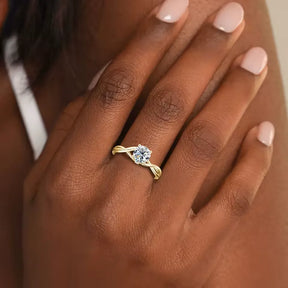 Anel de Noivado Trançado Infinito Moissanite 1ct Prata 925 Lunnelé™ - foto 3