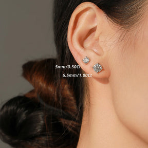 Brinco Solitário Clássico Moissanite 1ct Prata 925 Lunnelé™ - foto 2