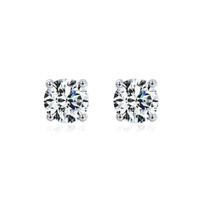 Brinco Solitário Clássico Moissanite 1ct Prata 925 Lunnelé™
