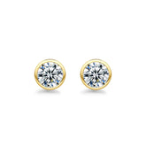 Brinco Solitário Minimalista com Moissanite 1ct Prata 925 Lunnelé™