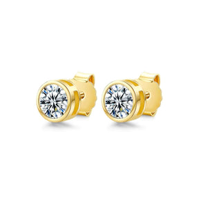 Brinco Solitário Minimalista com Moissanite 1ct Prata 925 Lunnelé™ - foto 2