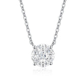 Colar Ponto de Luz Pie Cut com Moissanite 1ct