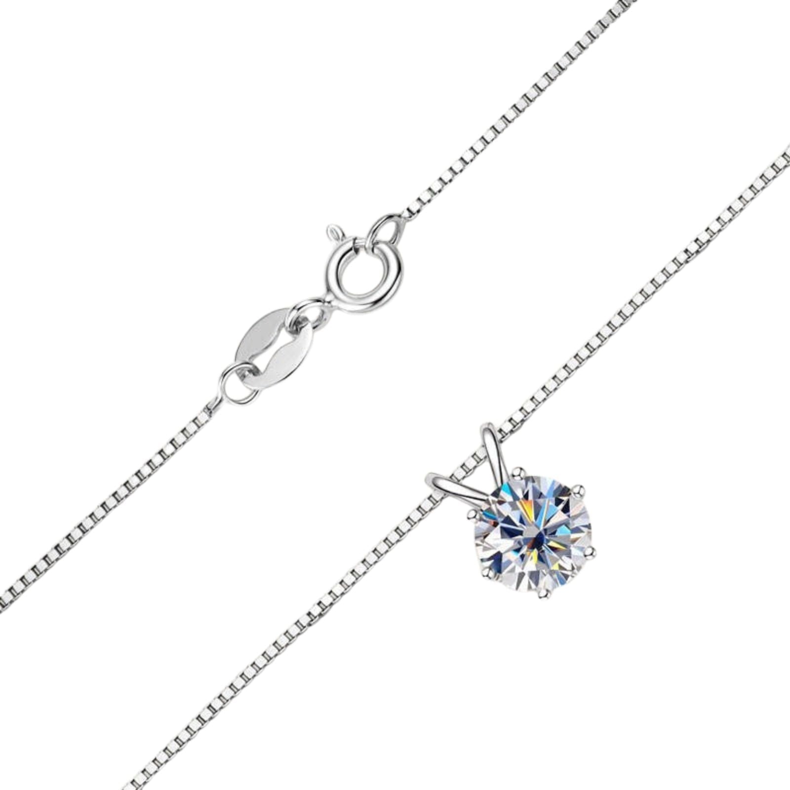 Colar Ponto de Luz Moissanite 1ct