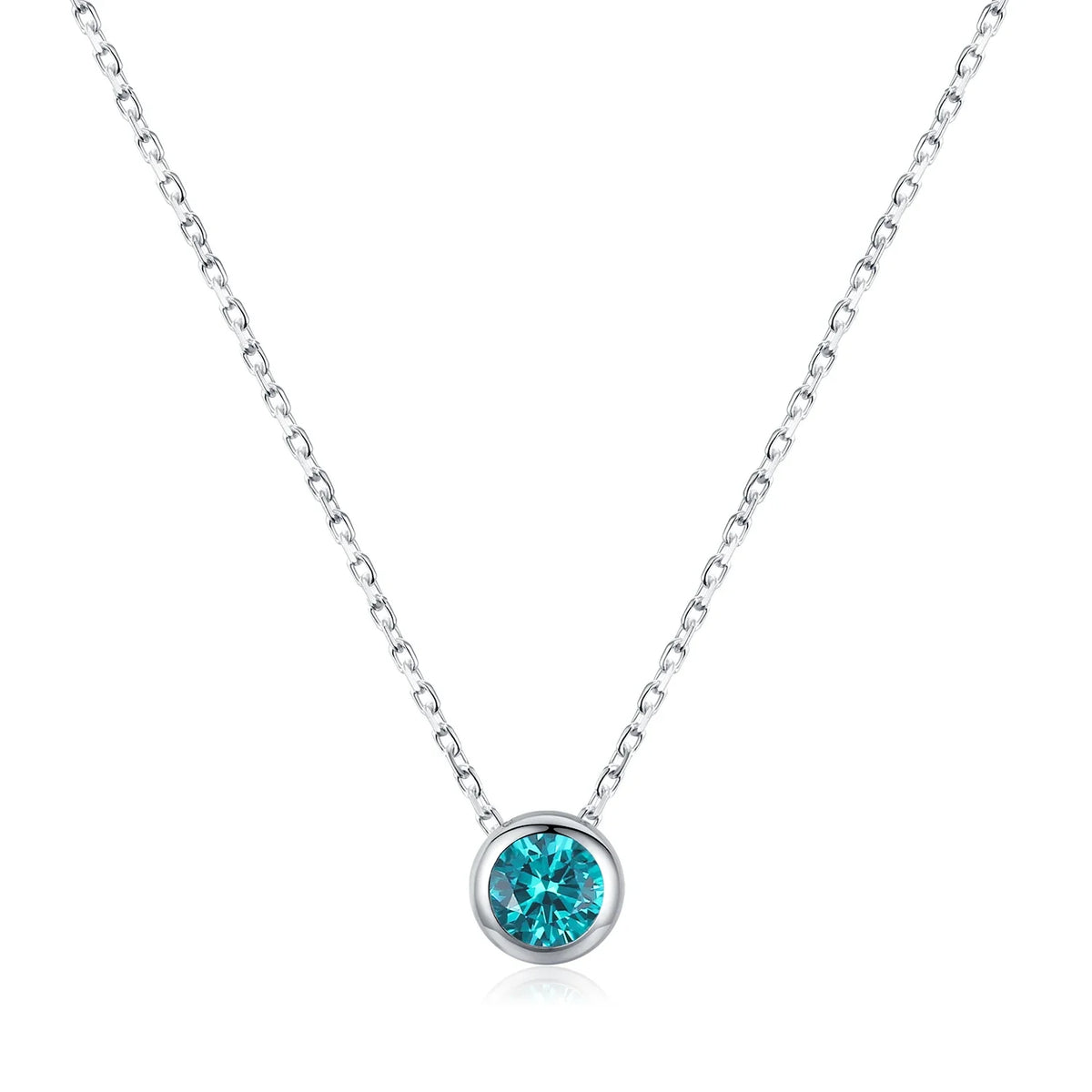 Colar com Pingente Luz Turquesa Prata 925 Lunnelé™