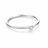 Anel Prata 925 Solitário Lumina Lunnelé™