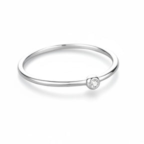 Anel Prata 925 Solitário Lumina Lunnelé™