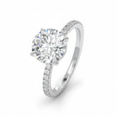 Anel Feminino Prata 925 com Zircônias Eternity Lunnelé™