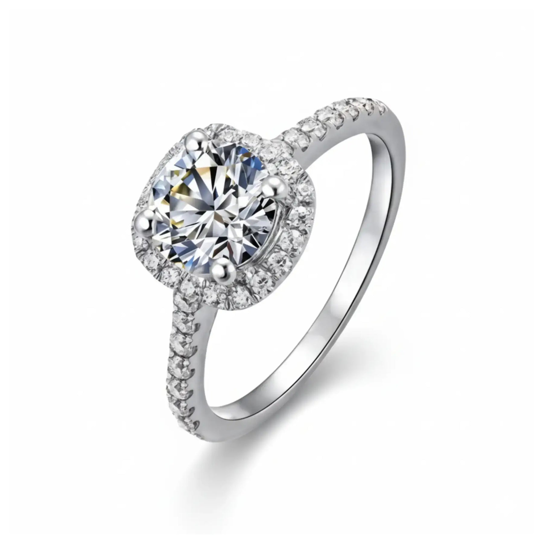 Anel Feminino Prata 925 Zircônia Brilhante Lunnelé™
