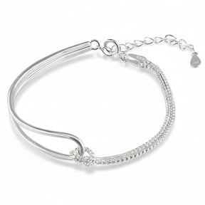 Pulseira Feminina de Prata 925 Enlace Lunnelé™