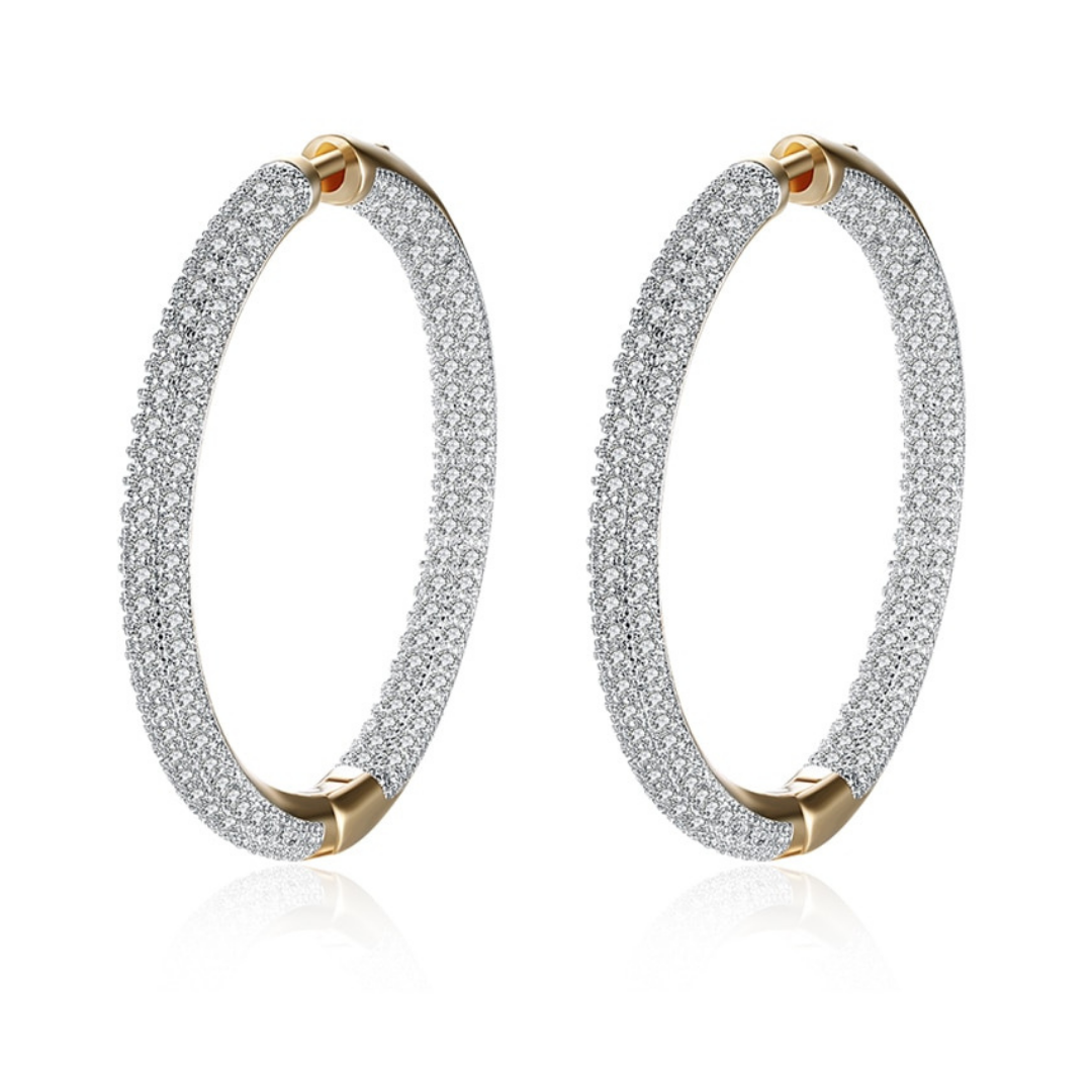 Brinco Argola Craveja Banhando a Ouro 18K Lunnelé™
